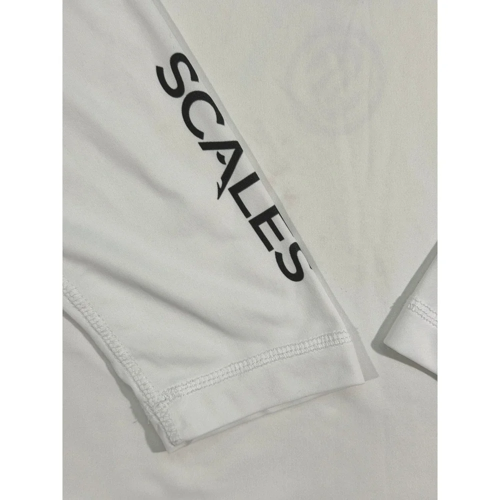 Scales Gear Men's Silver King Performance Fishing Shirt Large White SPF 50 - Picture 5 of 10